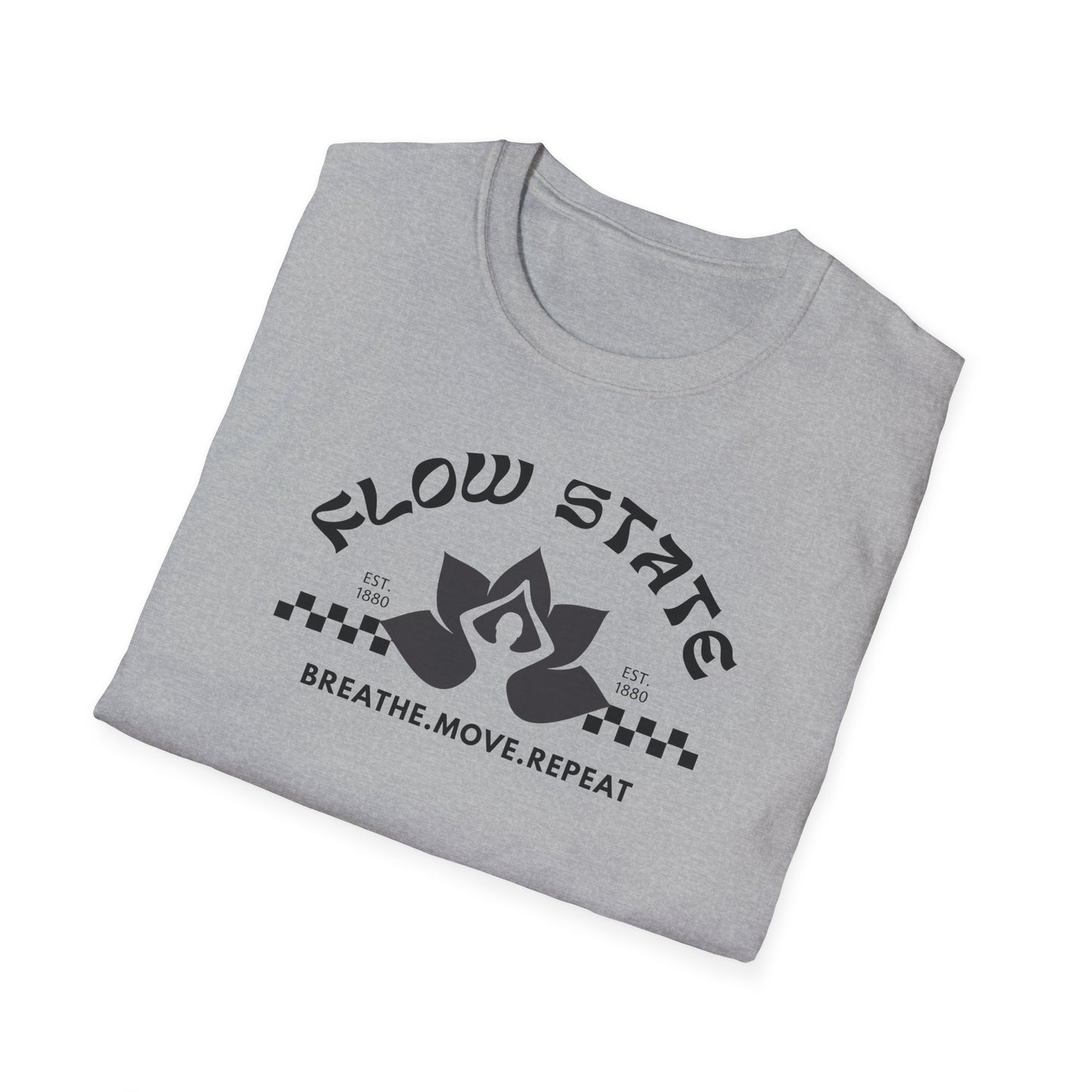 Flow State Breathe Move Repeat Tee2