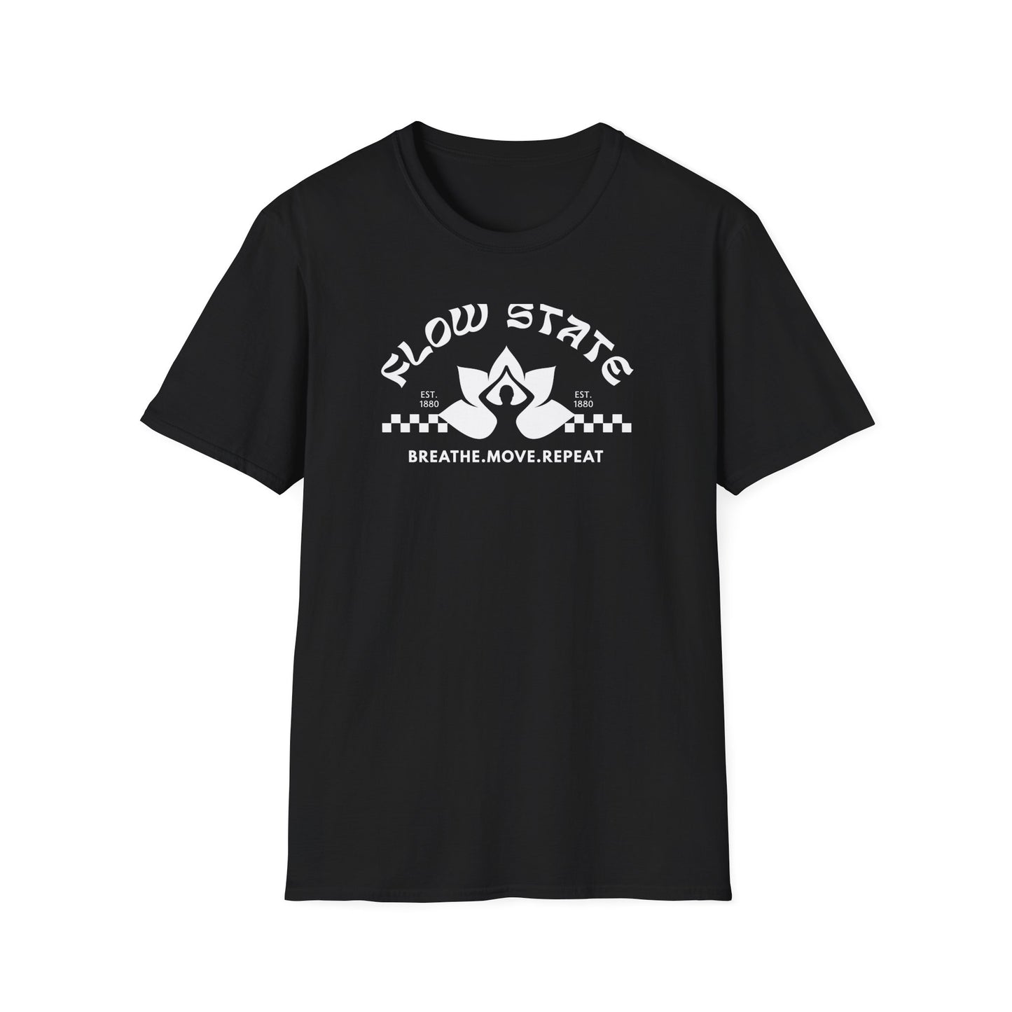 Flow State Breathe Move Repeat Tee2