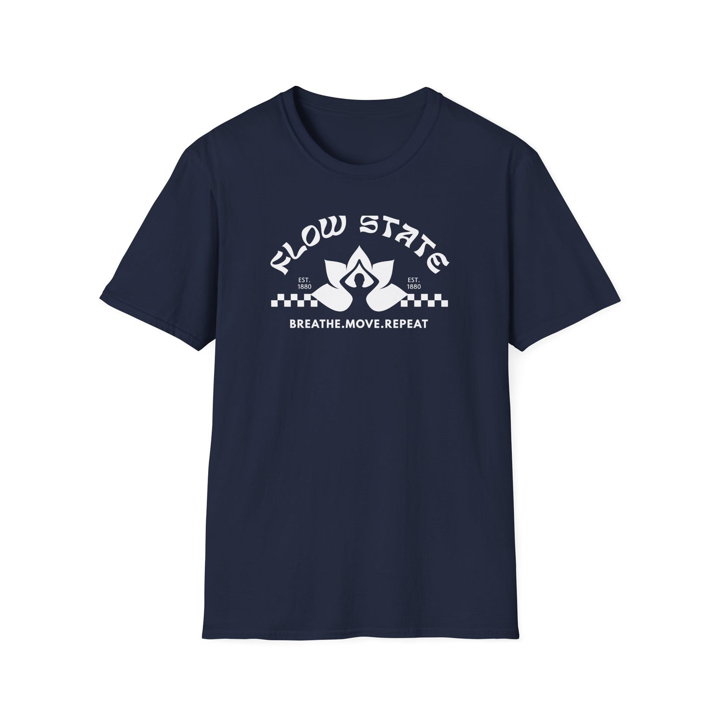 Flow State Breathe Move Repeat Tee2