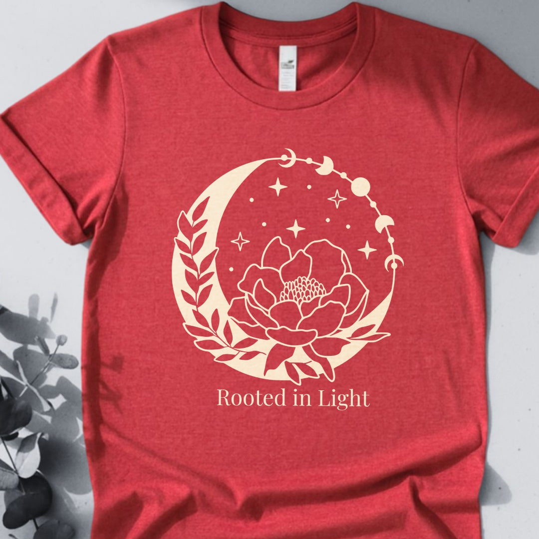 Rooted In Light Tee - Yoga Inspired Design