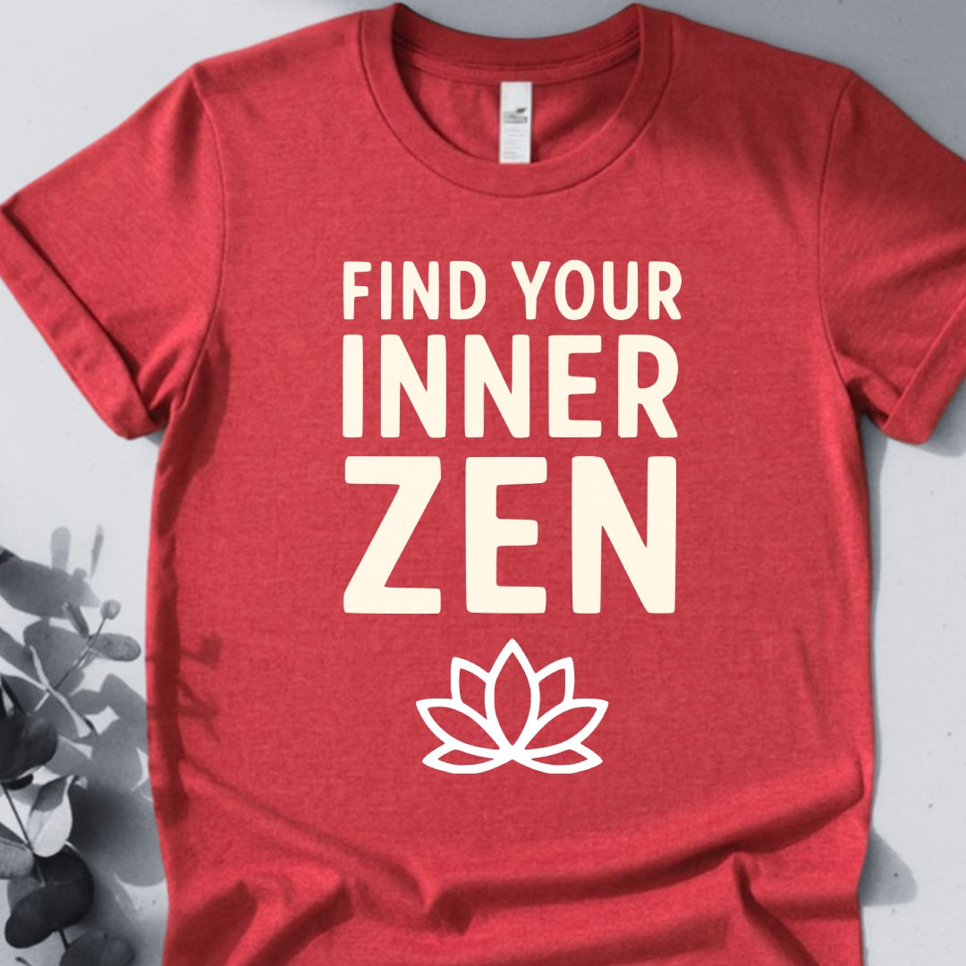Find Your Inner Zen Tee - Yoga Inspired Design
