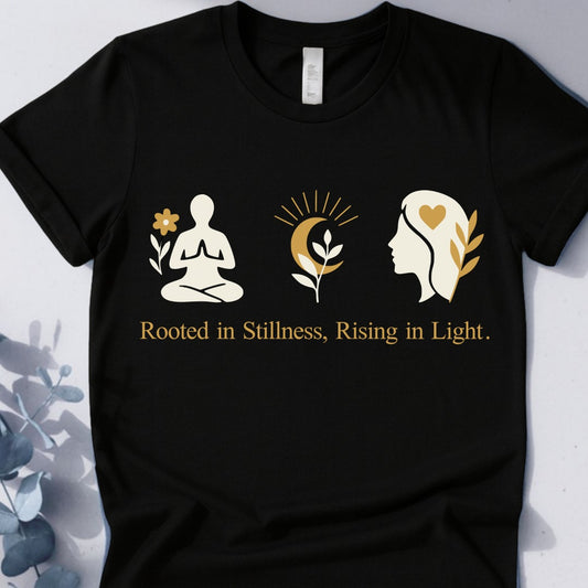 Awakened Bloom Tee - Yoga inspired Design