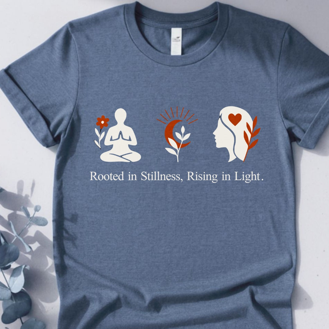 Awakened Bloom Tee - Yoga inspired Design