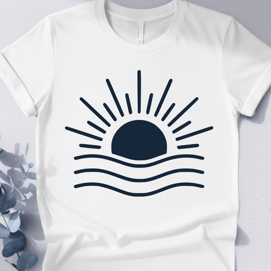 Sunrise Flow Tee - Yoga inspired Design