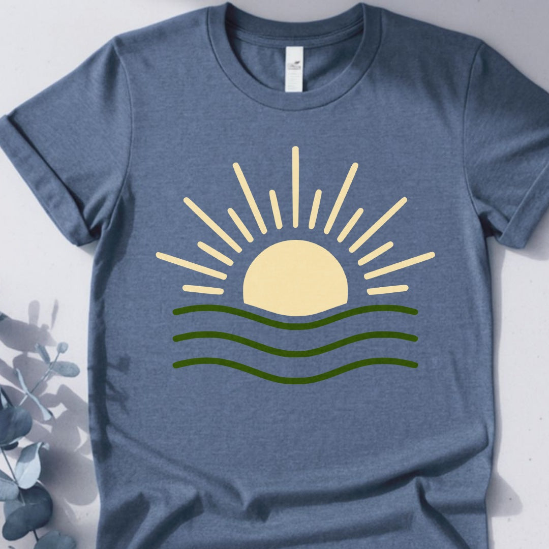 Sunrise Flow Tee - Yoga inspired Design