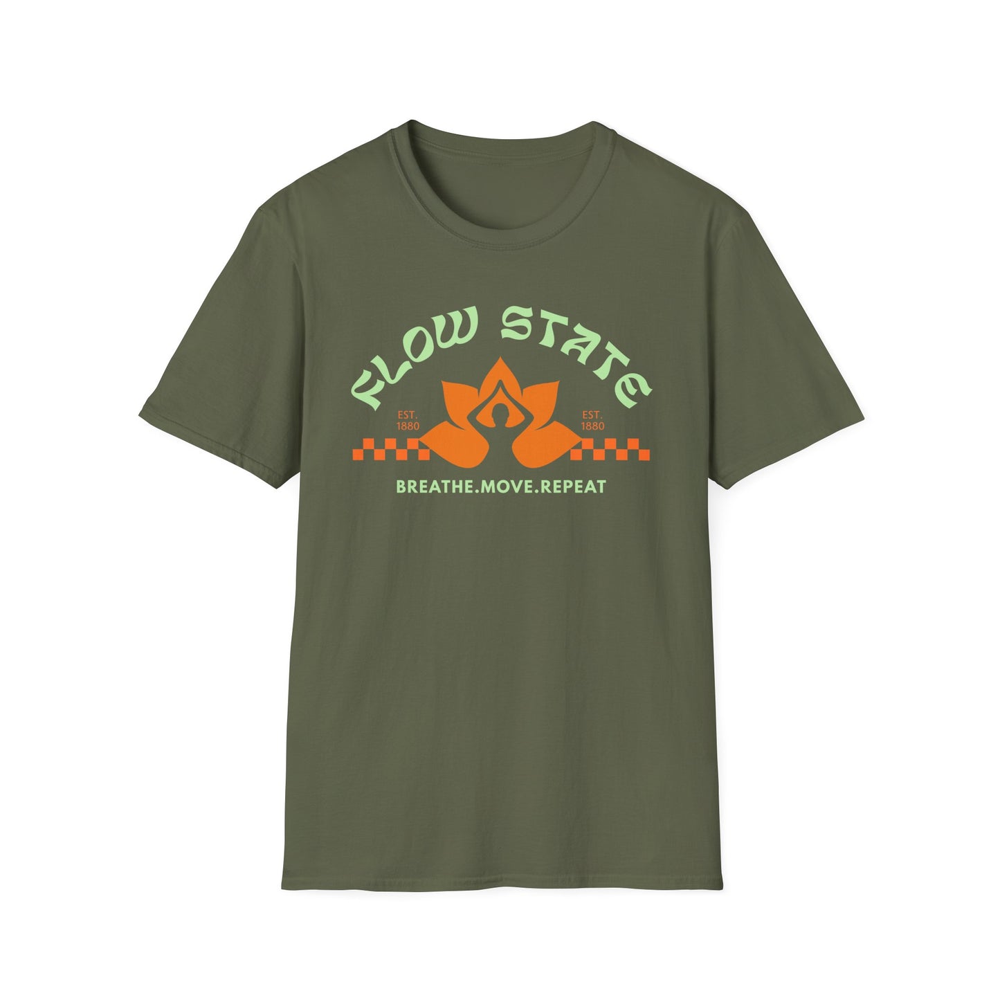 Flow State Breathe Move Repeat Tee