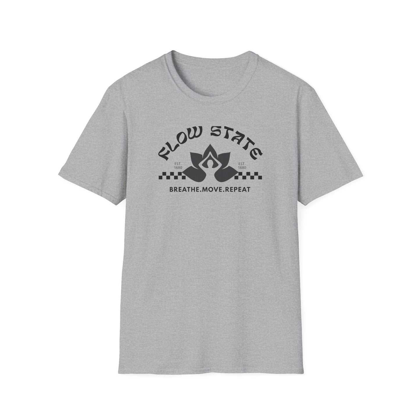 Flow State Breathe Move Repeat Tee2