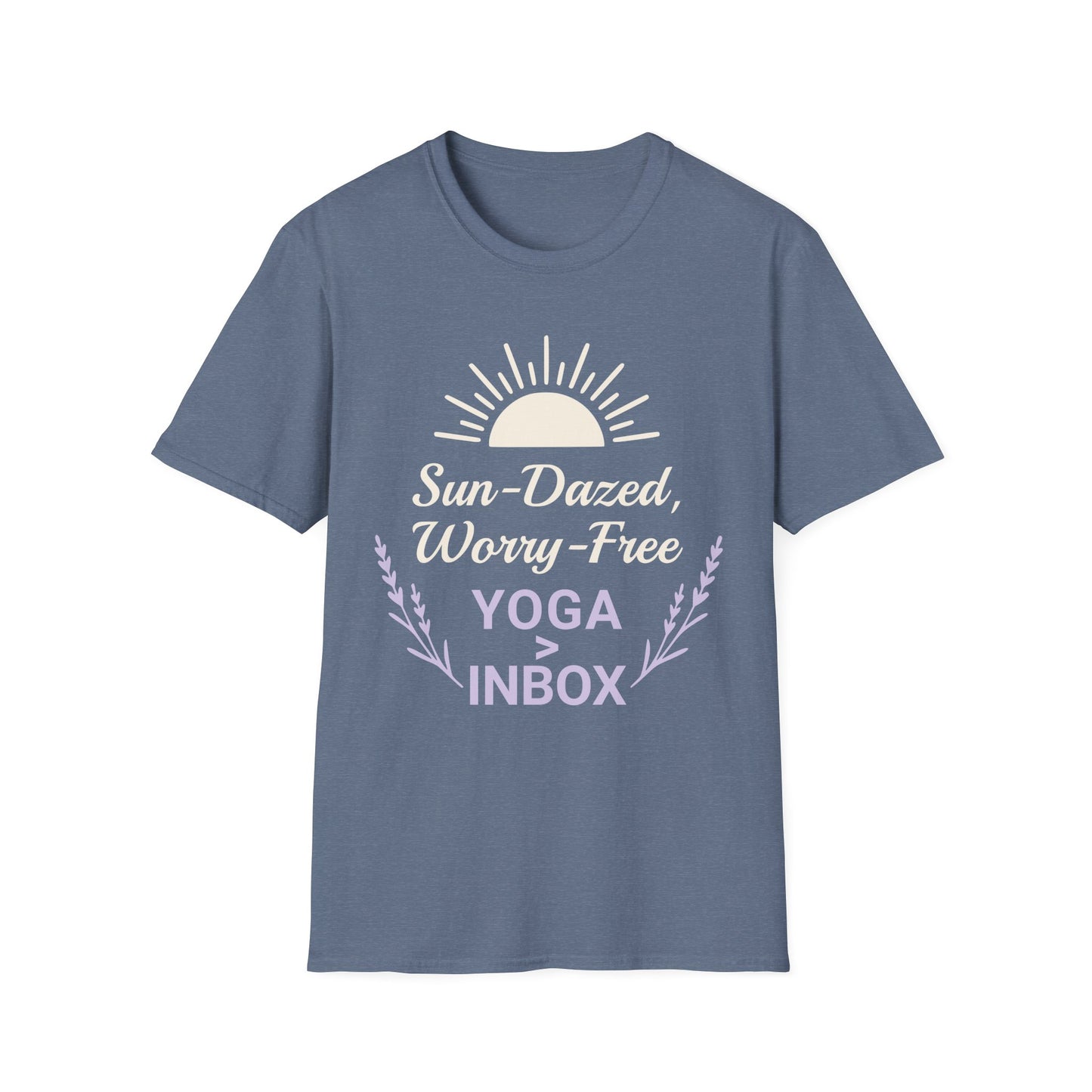 Sun-Dazed, Worry-Free  Yoga>Inbox Tee
