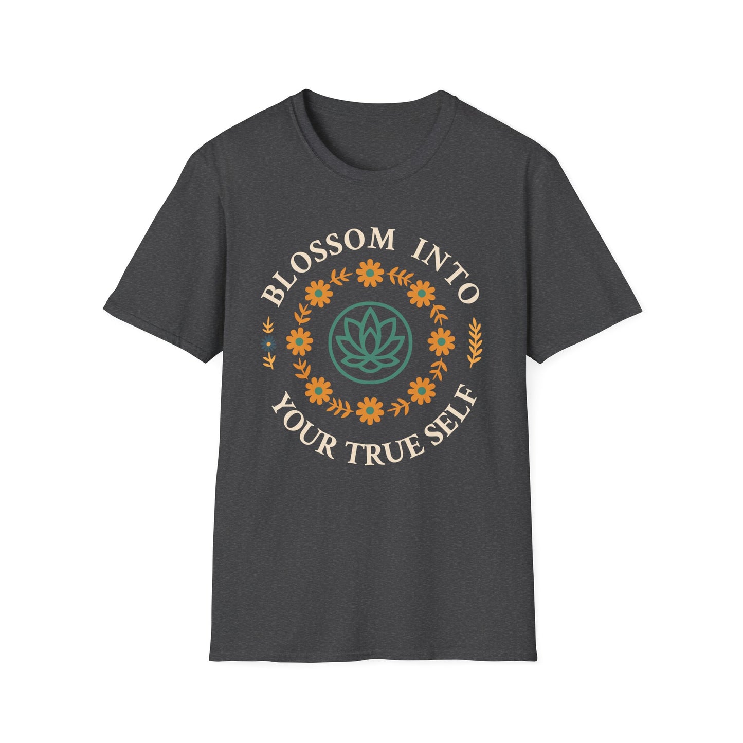 Blossom Into Your True Self Tee - Yoga Inspired Design
