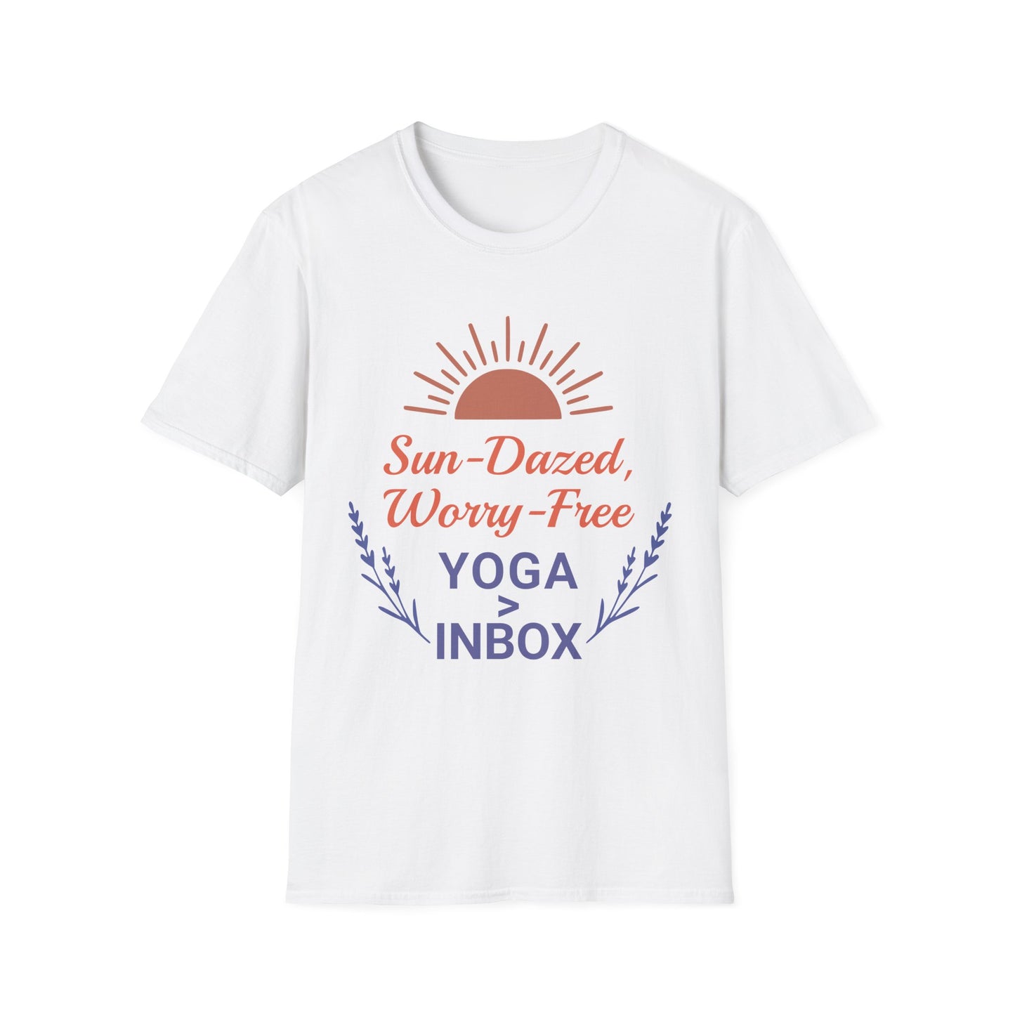 Sun-Dazed, Worry-Free  Yoga>Inbox Tee