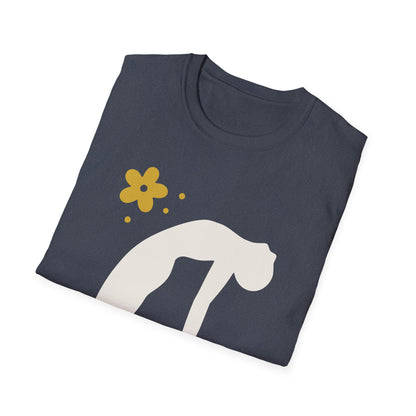 Zen Arc — Minimal Camel Pose Yoga Tee