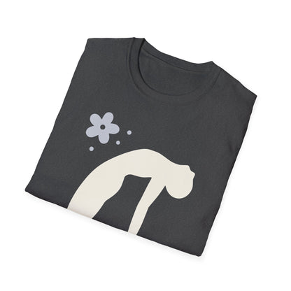 Zen Arc — Minimal Camel Pose Yoga Tee