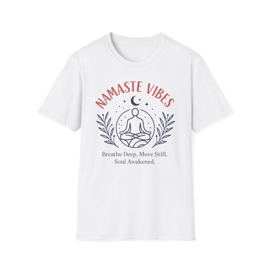 Namaste Vibes Tee- Yoga Inspired Design