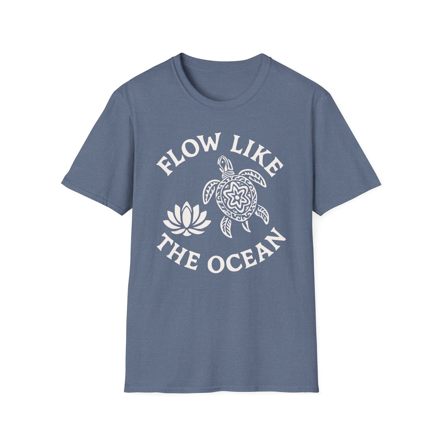 Flow Like The Ocean Tee - Yoga Inspired Design