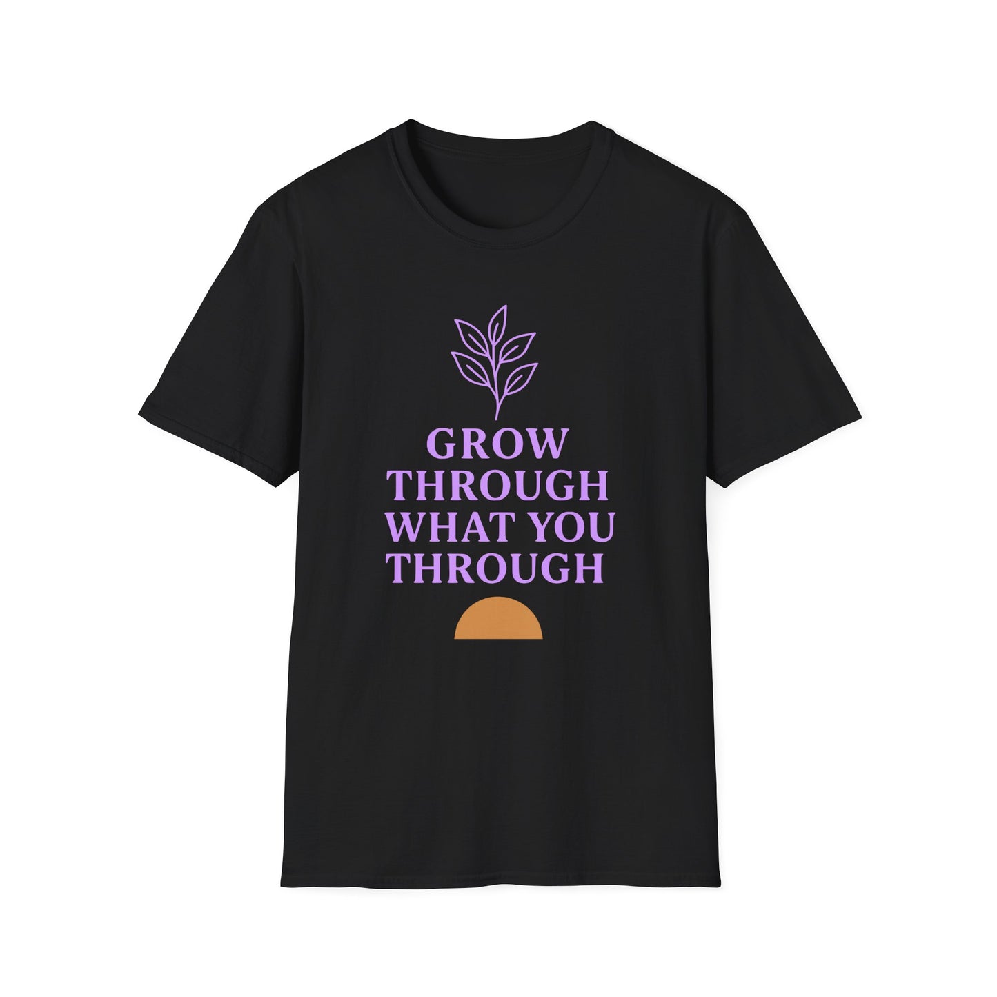 Grow Through What You Through Tee - Yoga Inspired Design