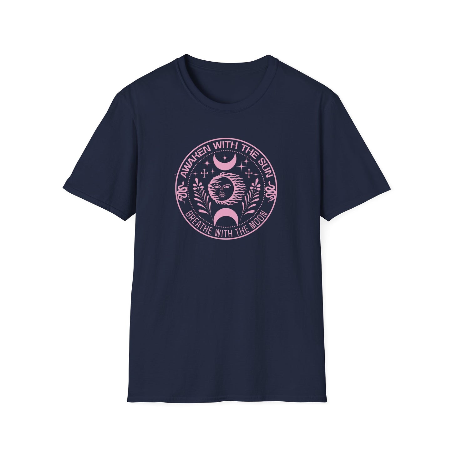Awaken  With The Sun Breathe With The Moon Tee
