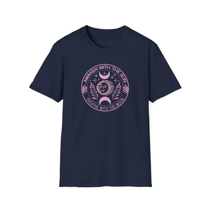 Awaken  With The Sun Breathe With The Moon Tee
