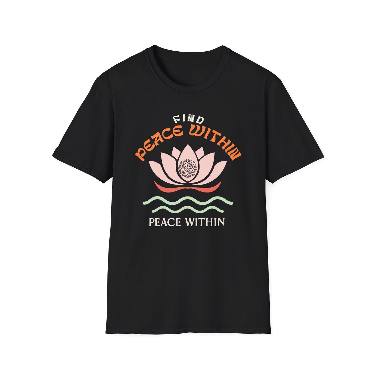 Find Peace Within Tee - Yoga Inspired Design