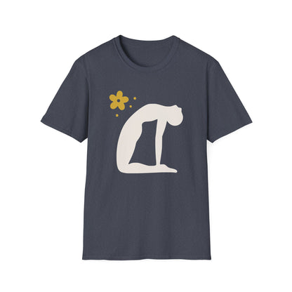 Zen Arc — Minimal Camel Pose Yoga Tee