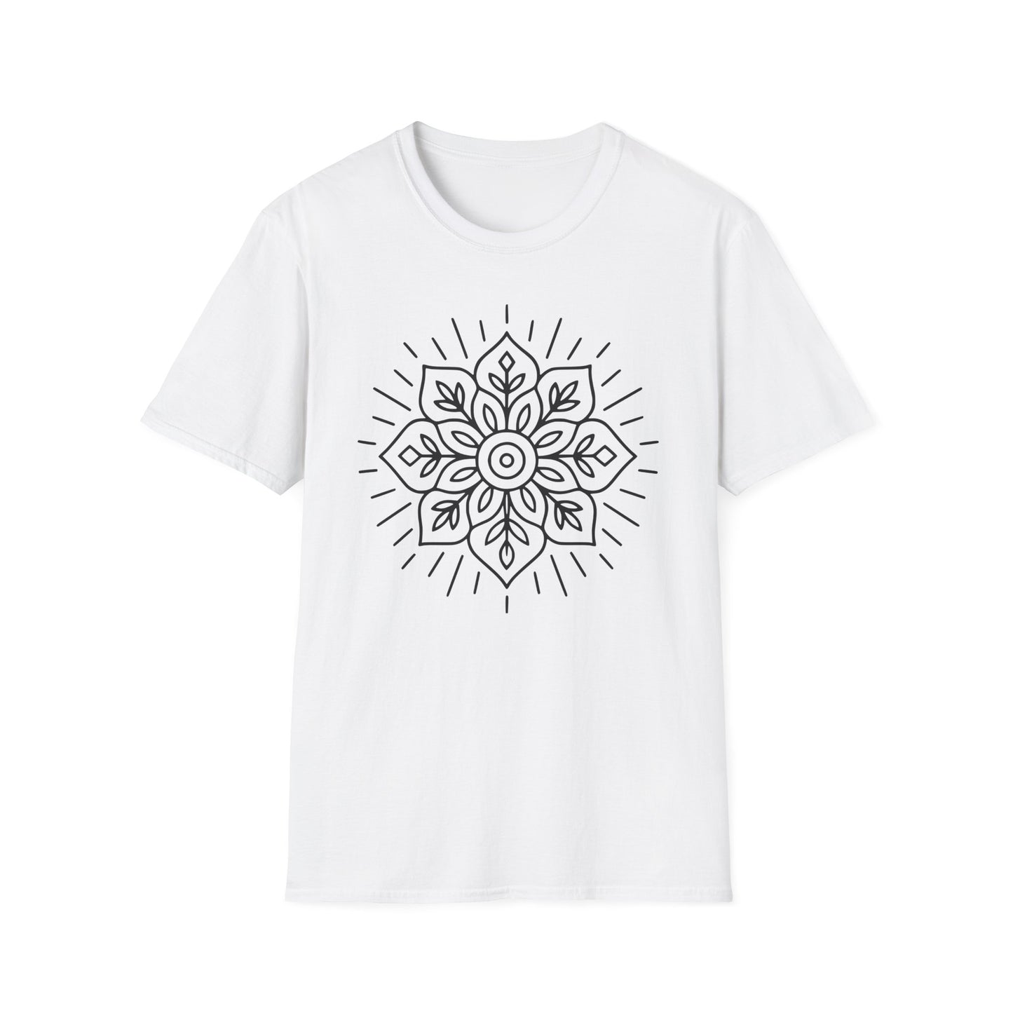 Radiant Bloom Tee - Yoga inspired Design