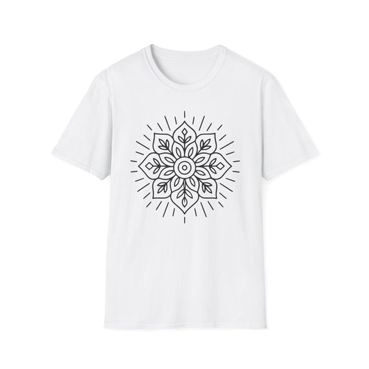 Radiant Bloom Tee - Yoga inspired Design