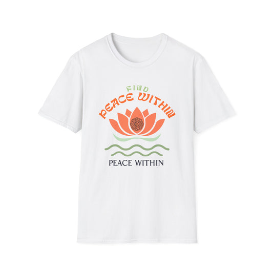 Find Peace Within Tee - Yoga Inspired Design