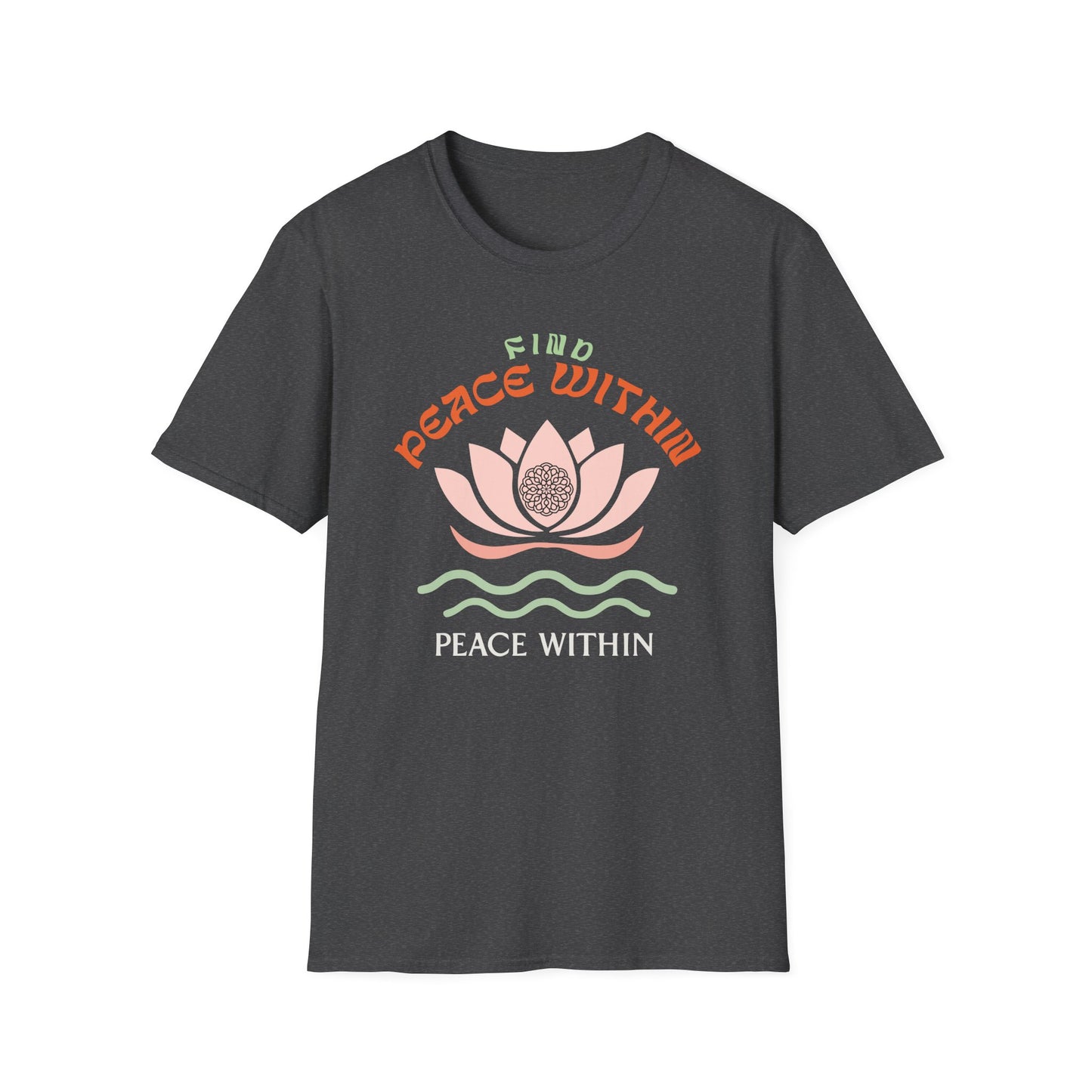 Find Peace Within Tee - Yoga Inspired Design