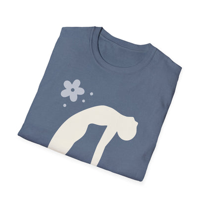 Zen Arc — Minimal Camel Pose Yoga Tee