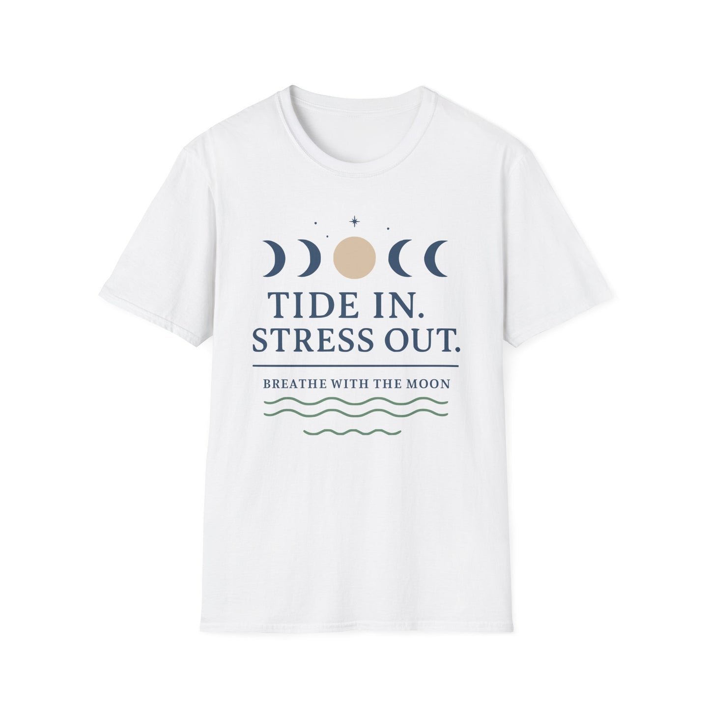 Tide In. Stress Out. Tee - Yoga inspired Design