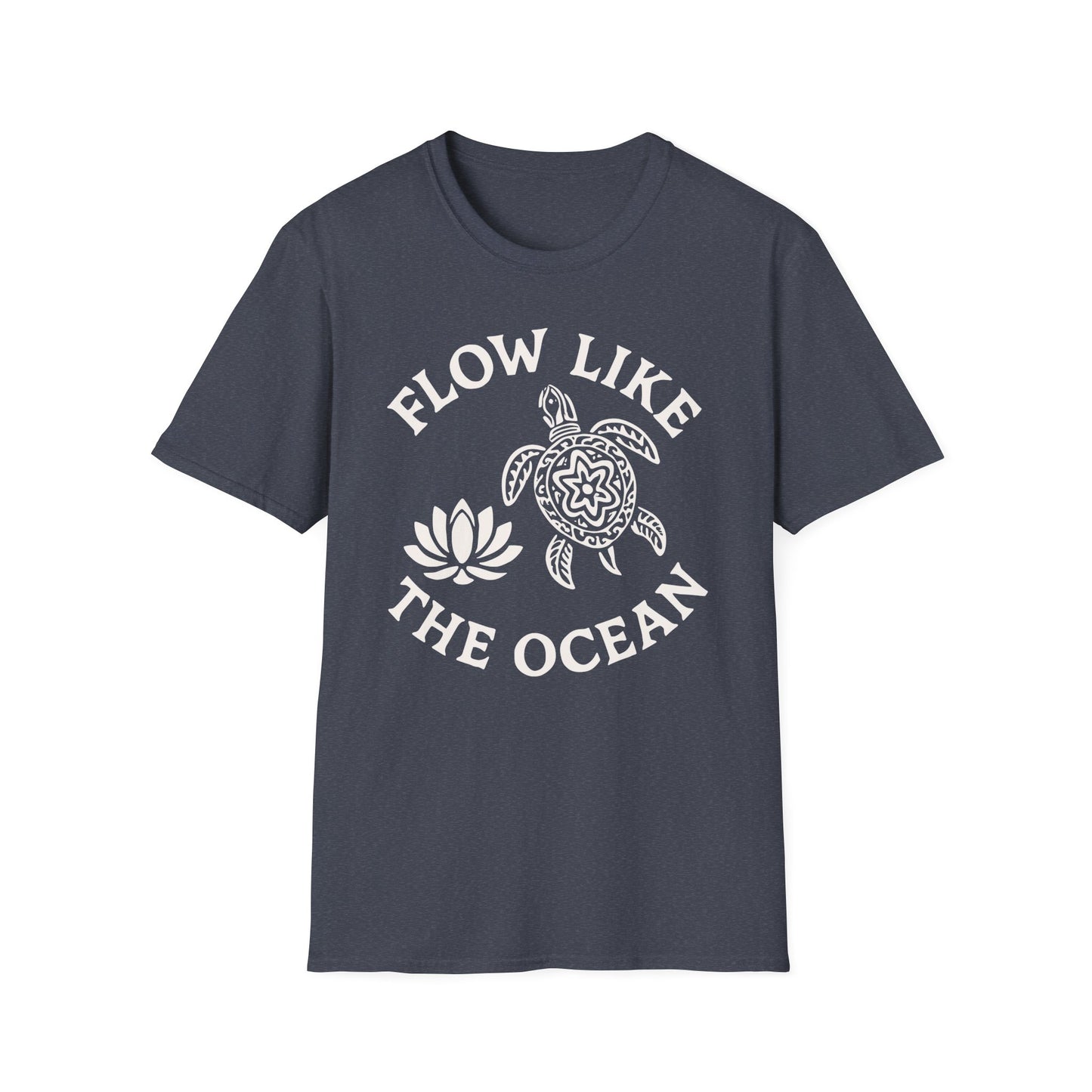 Flow Like The Ocean Tee - Yoga Inspired Design