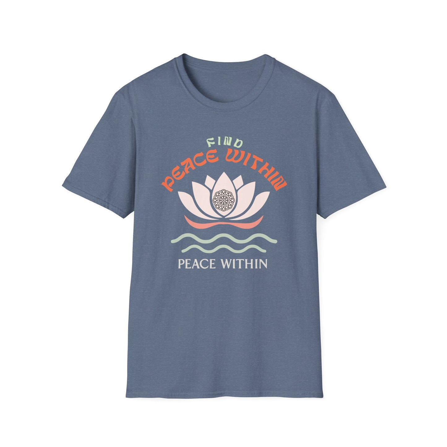 Find Peace Within Tee - Yoga Inspired Design