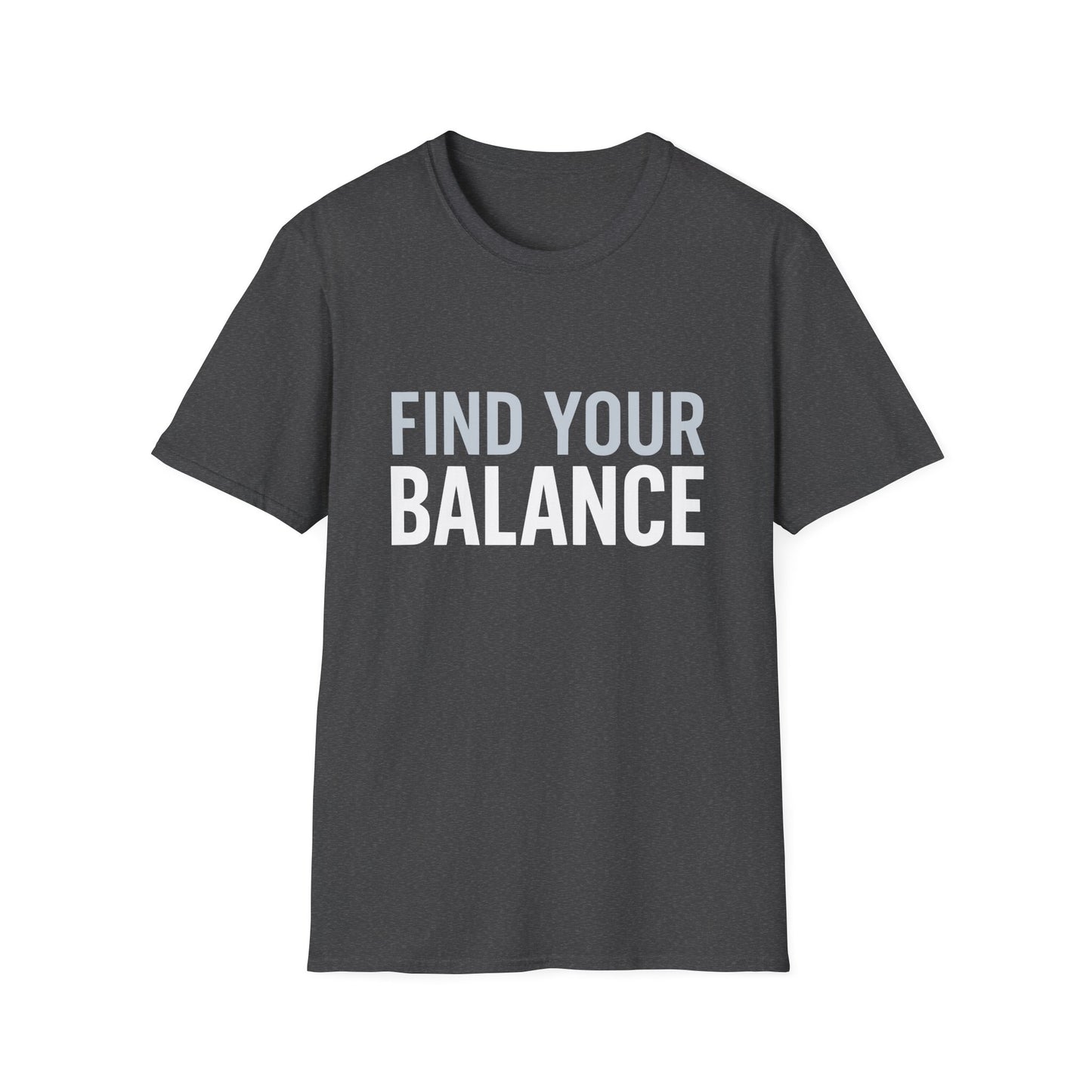 Find Your Balance T-Shirt - Yoga Inspired Design