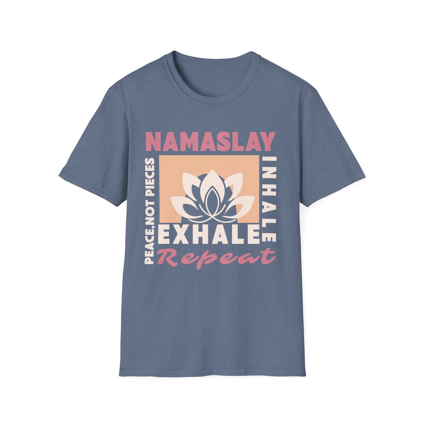 Namaslay Inhale Exhale Repeat T-Shirt – Yoga Inspired Design