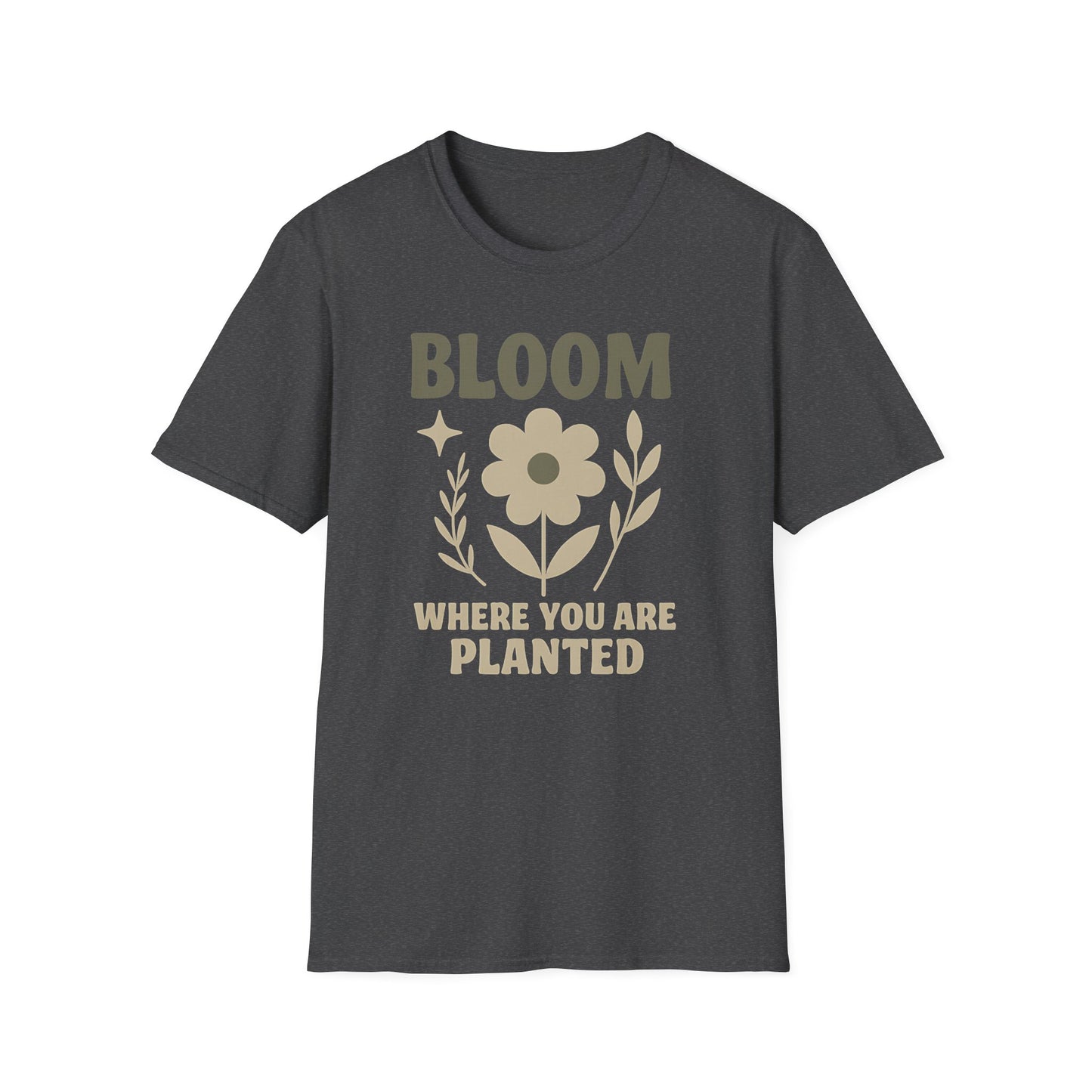 Bloom Where You Are Planted T-Shirt - Yoga Inspired Design