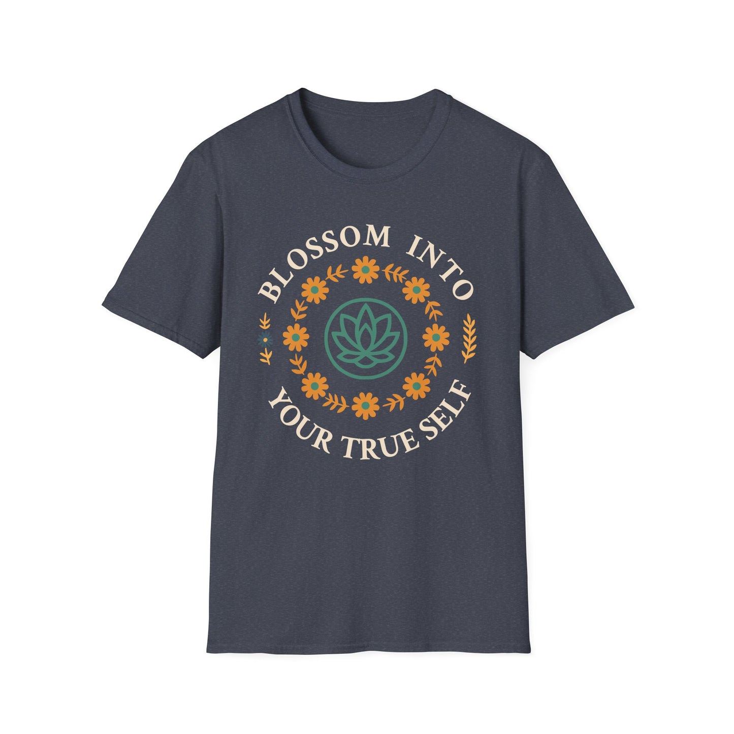 Blossom Into Your True Self Tee - Yoga Inspired Design