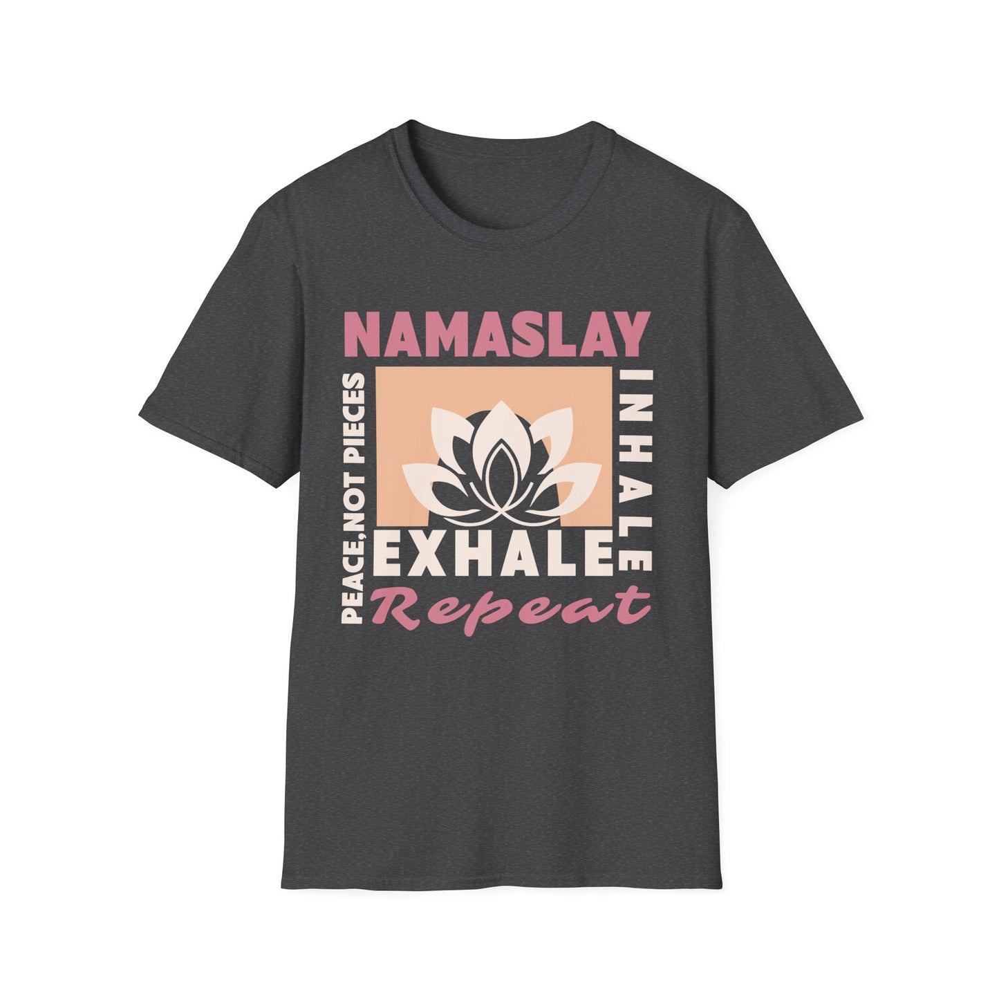 Namaslay Inhale Exhale Repeat T-Shirt – Yoga Inspired Design