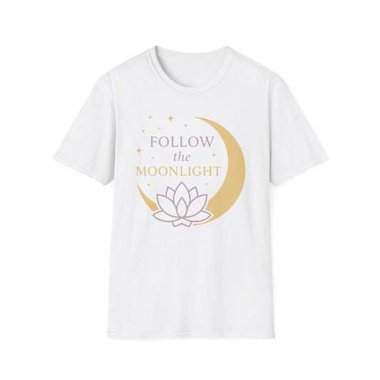 Follow The Moon Light T-Shirt - Yoga Inspired Design