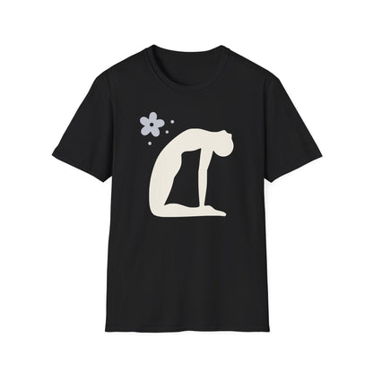 Zen Arc — Minimal Camel Pose Yoga Tee