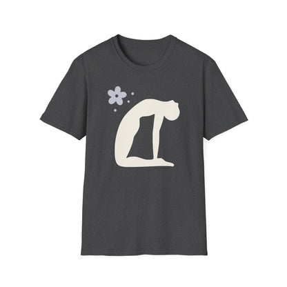 Zen Arc — Minimal Camel Pose Yoga Tee