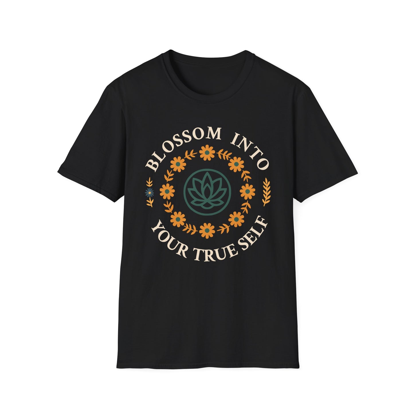 Blossom Into Your True Self Tee - Yoga Inspired Design