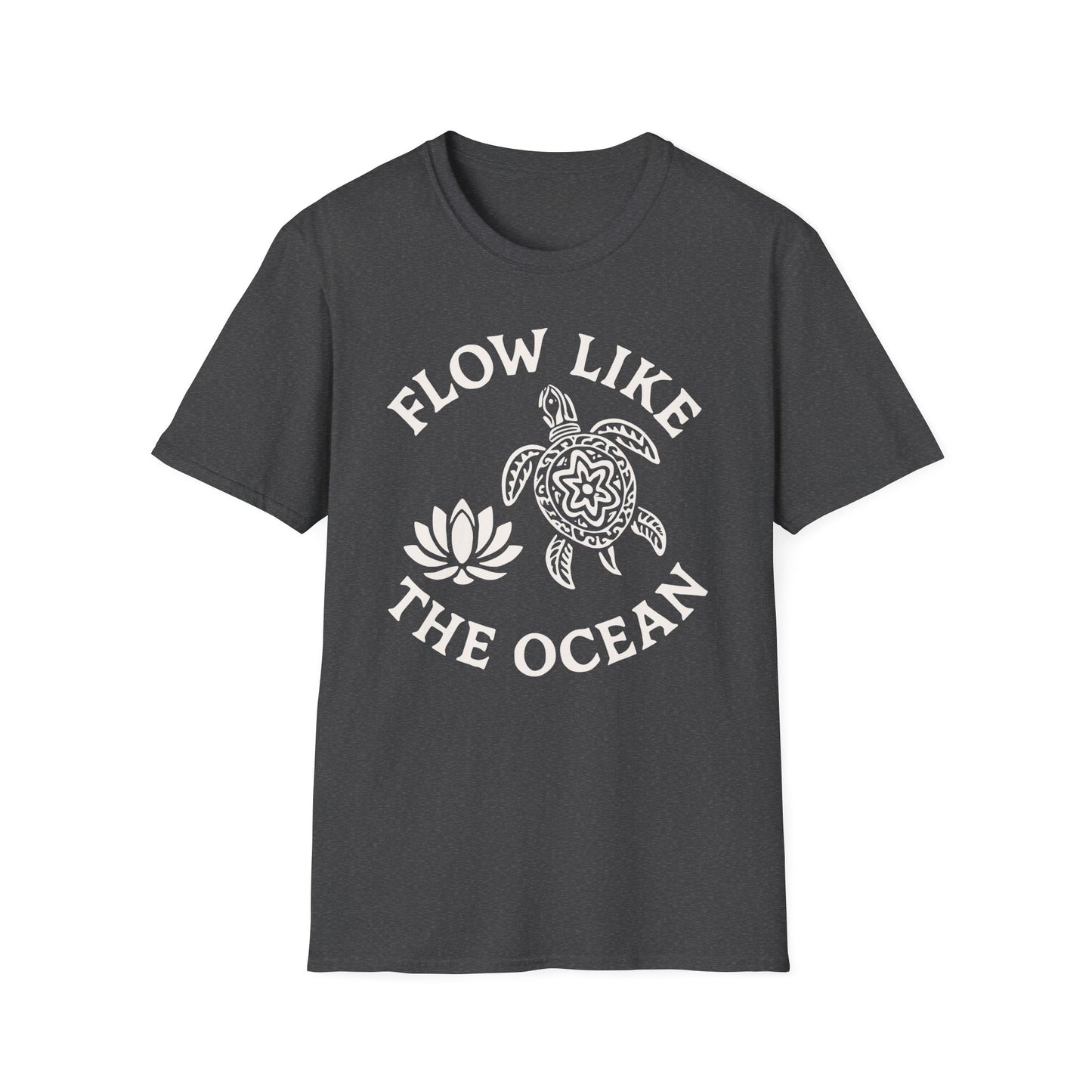 Flow Like The Ocean Tee - Yoga Inspired Design