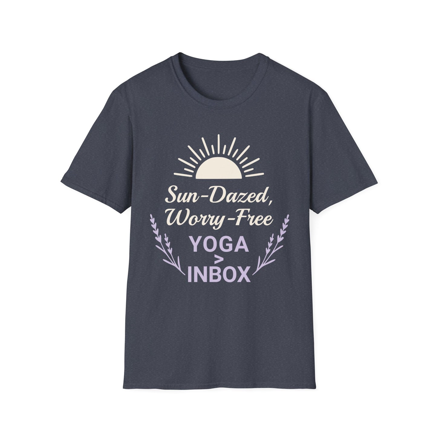 Sun-Dazed, Worry-Free  Yoga>Inbox Tee