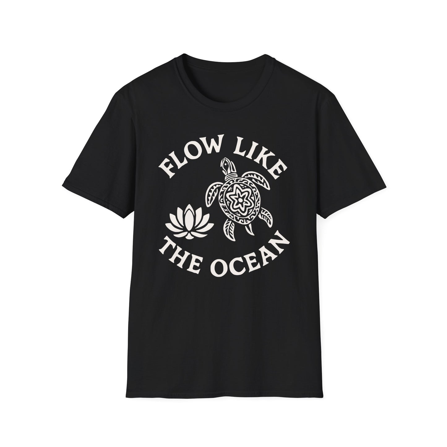 Flow Like The Ocean Tee - Yoga Inspired Design