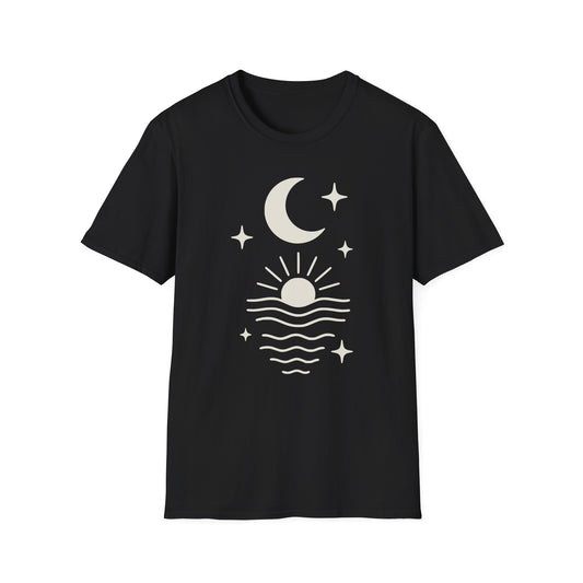 Lunar Flow Tee 2- Yoga inspired Design