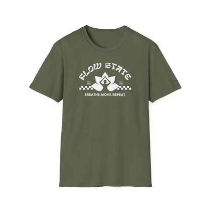 Flow State Breathe Move Repeat Tee2