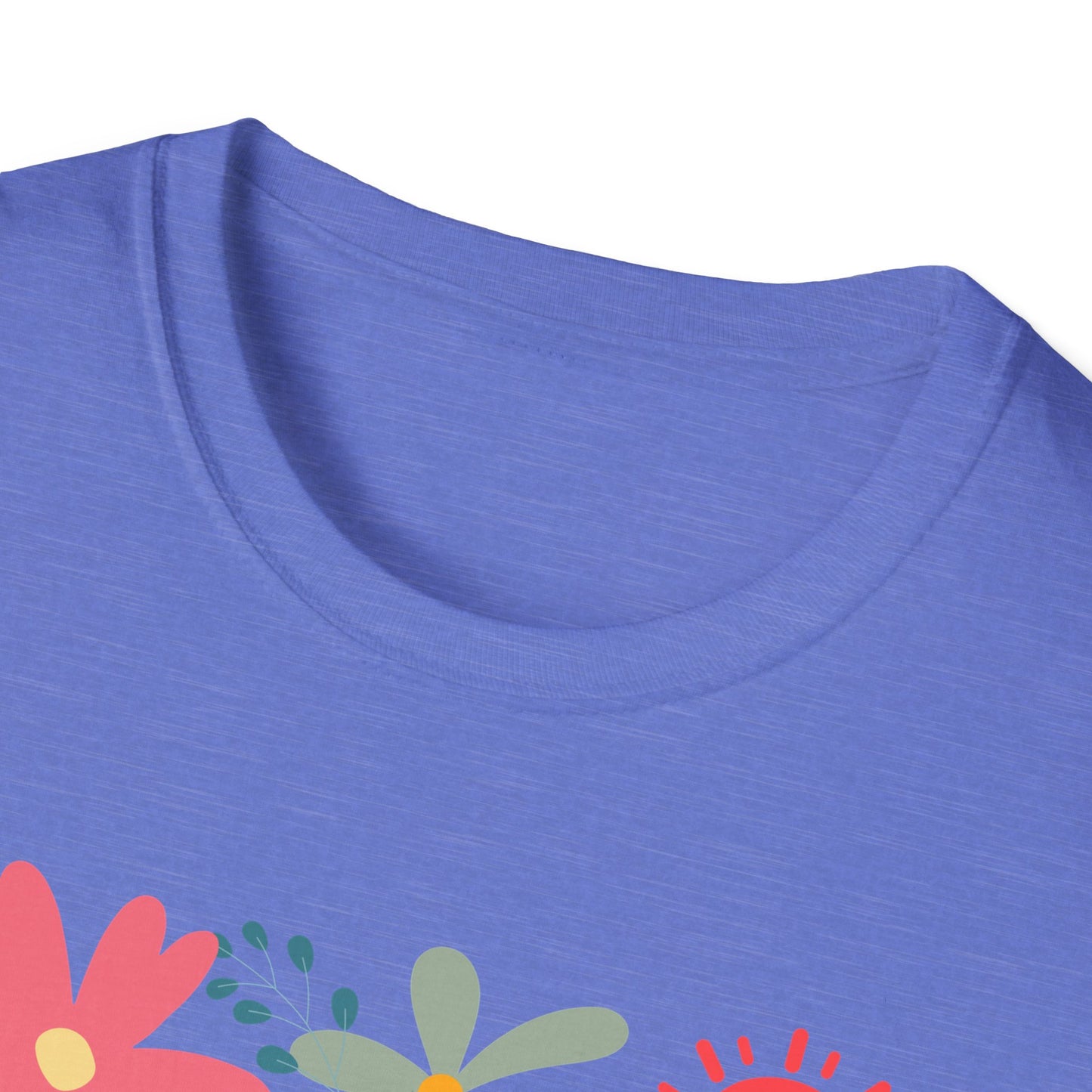 “Bloom Through Movement” – Colorful Floral Yoga Pose Tee