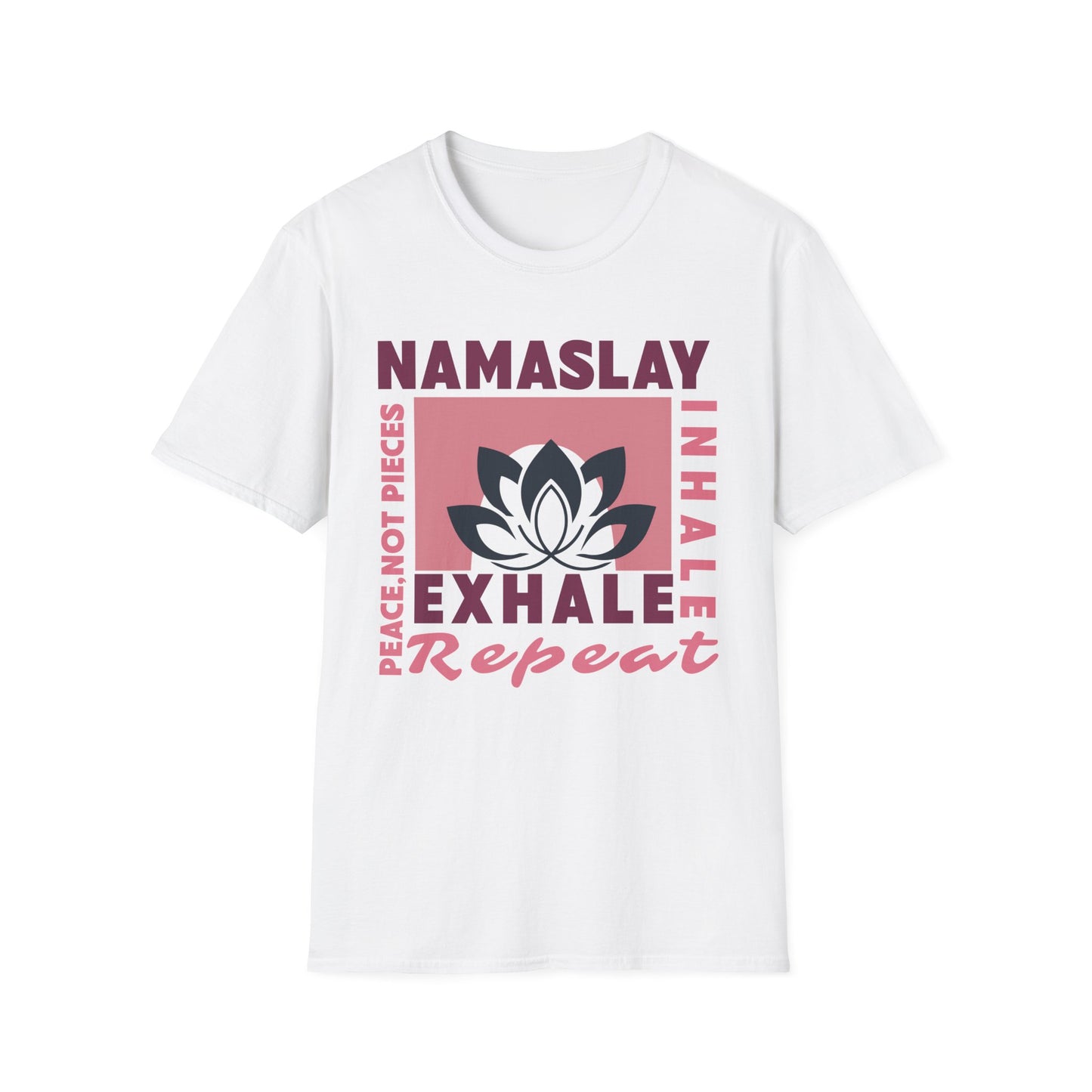 Namaslay Inhale Exhale Repeat T-Shirt – Yoga Inspired Design