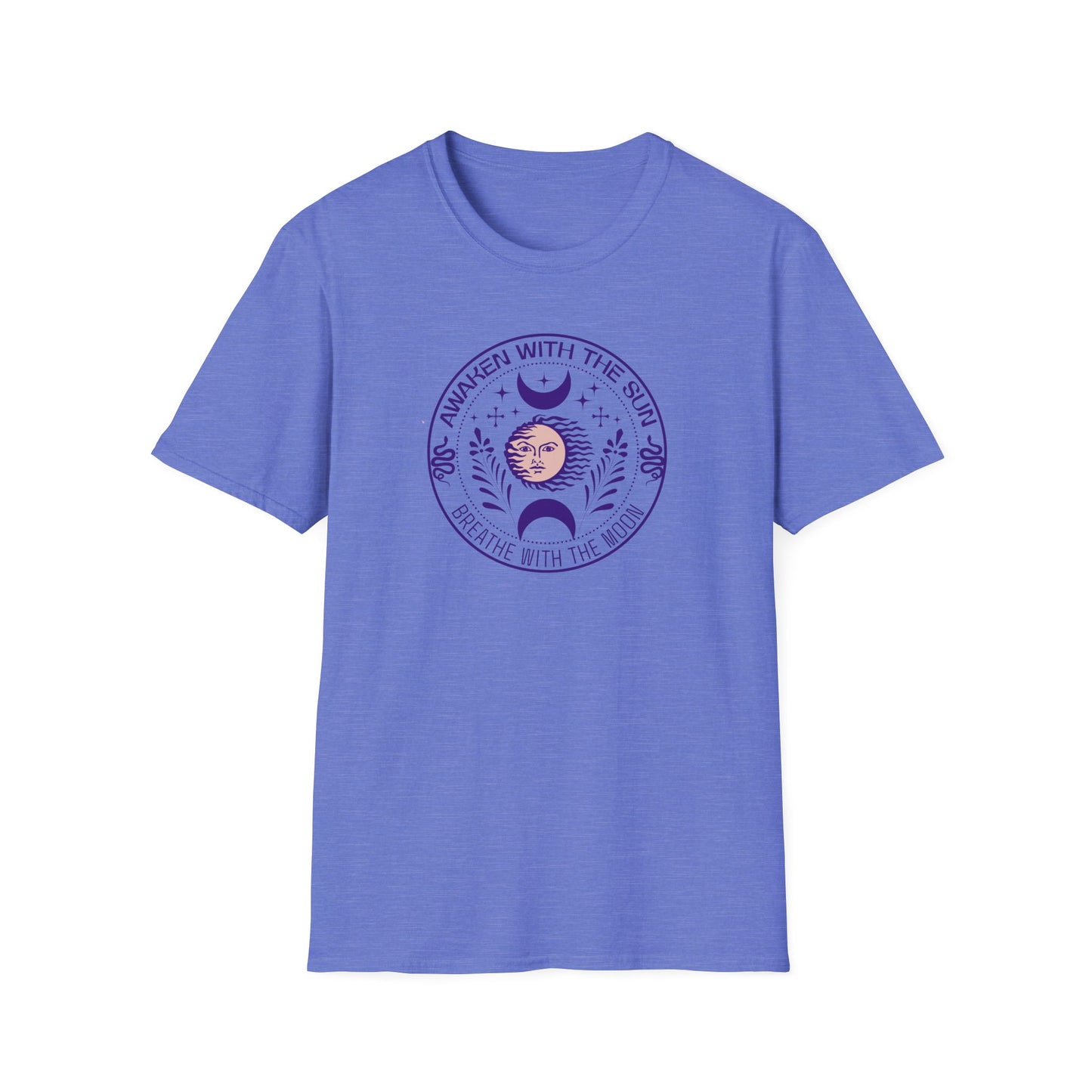 Awaken  With The Sun Breathe With The Moon Tee