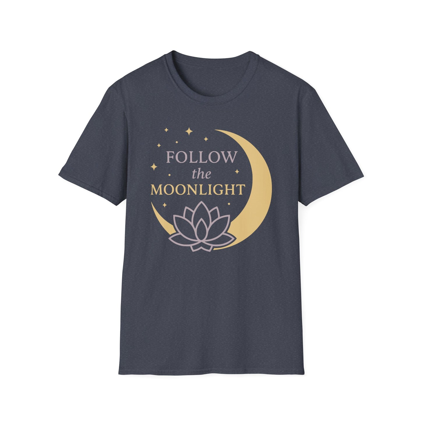 Follow The Moon Light T-Shirt - Yoga Inspired Design