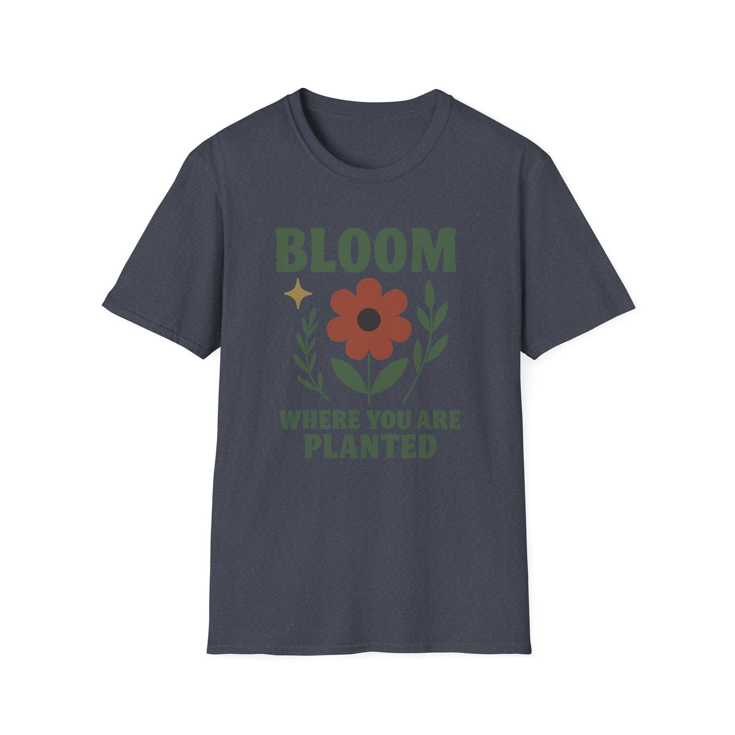 Bloom Where You Are Planted T-Shirt - Yoga Inspired Design